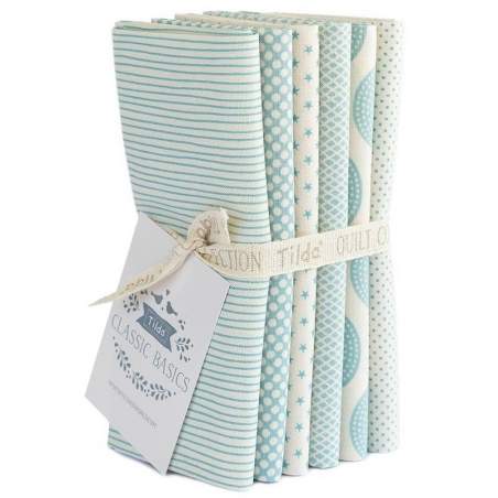 Tilda Classic Basics, Bundle 5 Fat Quarter 50 x 55 cm - Azzurro Tilda Fabrics - 1