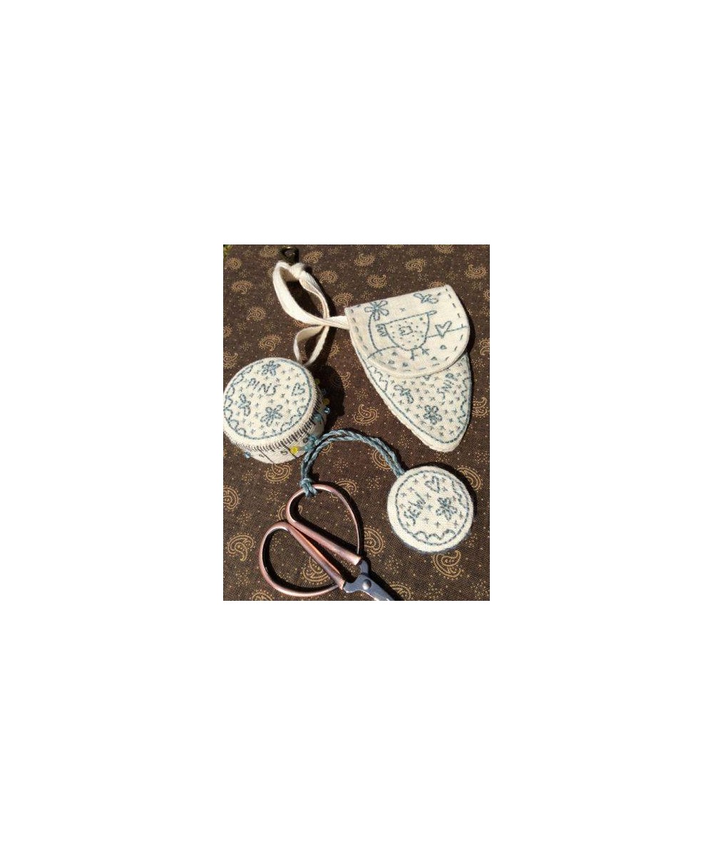 Chooky's Pin & ScissorKeep - Cartamodello Accessori Cucito, Anni Downs Hatched and Patched - 1