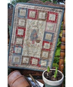 Peaceful Garden - Cartamodello Quilt-Tovaglietta, Anni Downs Hatched and Patched - 1