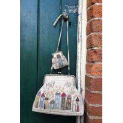 Homespun Street Bag & Purse - Cartamodello Borsa e Pochette, Anni Downs Hatched and Patched - 1