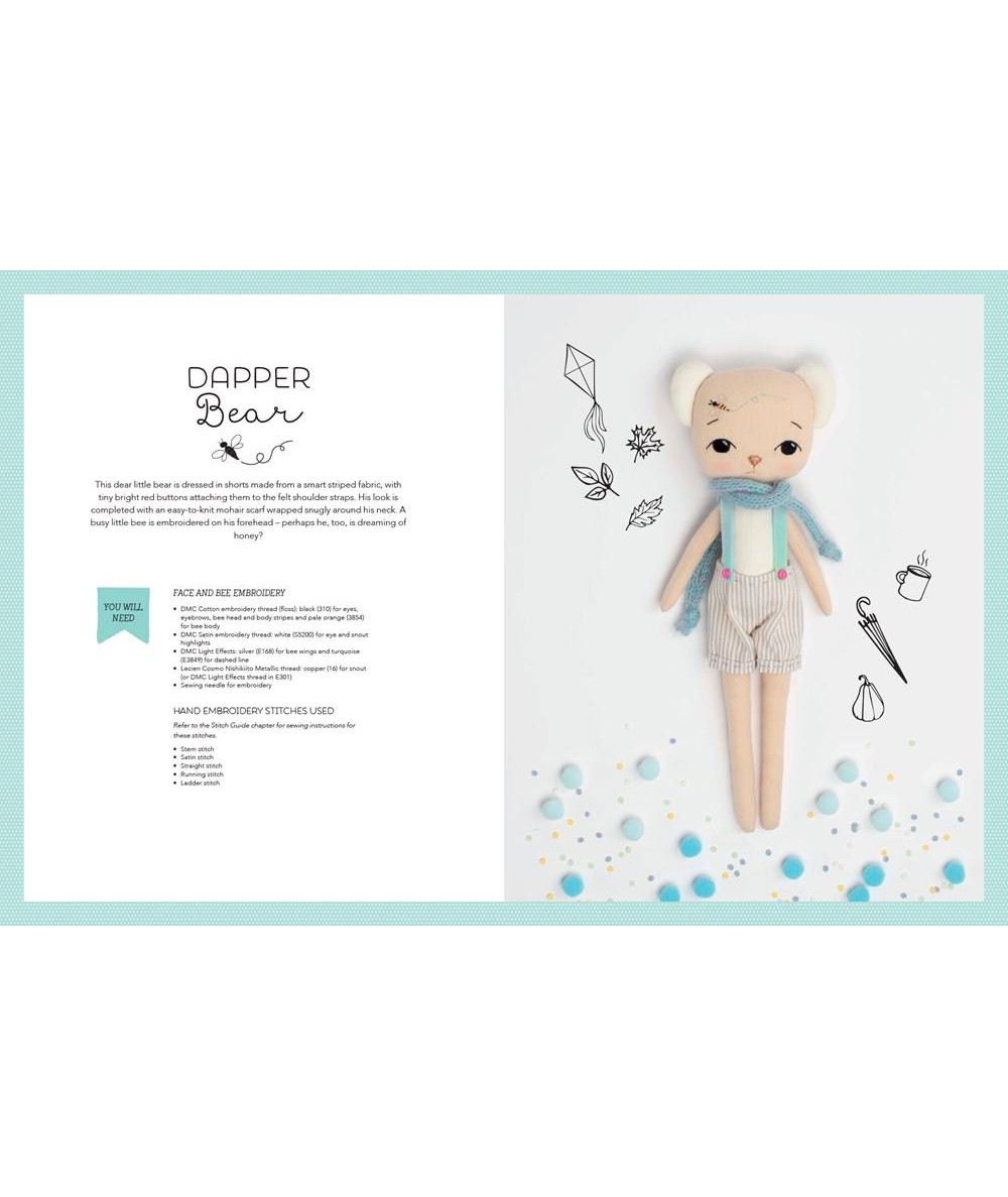 Gingermelon's Embroidered Animals, Heirloom Dolls to Sew, Embellish and Treasure SewandSo - 6