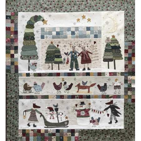 Winter Playground, BOM - Cartamodello Quilt - 33 x 37 pollici, Lynette Anderson Lynette Anderson Designs - 1