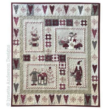 Scandinavian Christmas - Cartamodello Quilt - Set di 5, Lynette Anderson Lynette Anderson Designs - 1