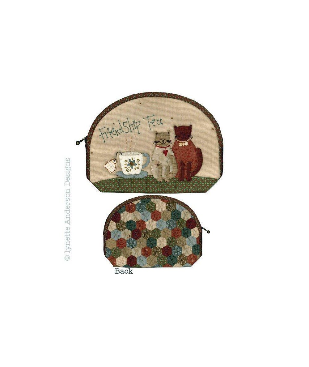 Friendship Tea Pouch - Cartamodello Borsetta, Lynette Anderson Lynette Anderson Designs - 1