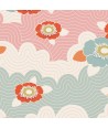 Tilda 110 LazyDays, Frances Pink - Tessuto Rosso a Fiori Tilda Fabrics - 1