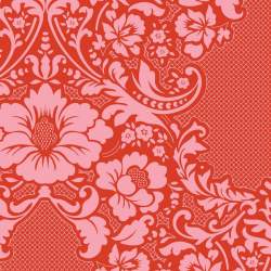 Tilda 110 LazyDays, Eleanore Coral - Tessuto Rosso a Fiori Tilda Fabrics - 1