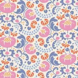 Tilda 110 LazyDays, Mildred Blue - Tessuto Blu a Fiori Tilda Fabrics - 1