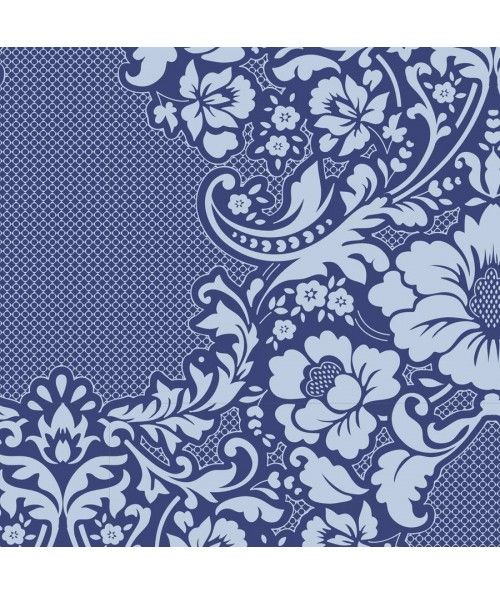 Tilda 110 LazyDays, Eleanore Blue - Tessuto Blu a Fiori Tilda Fabrics - 1