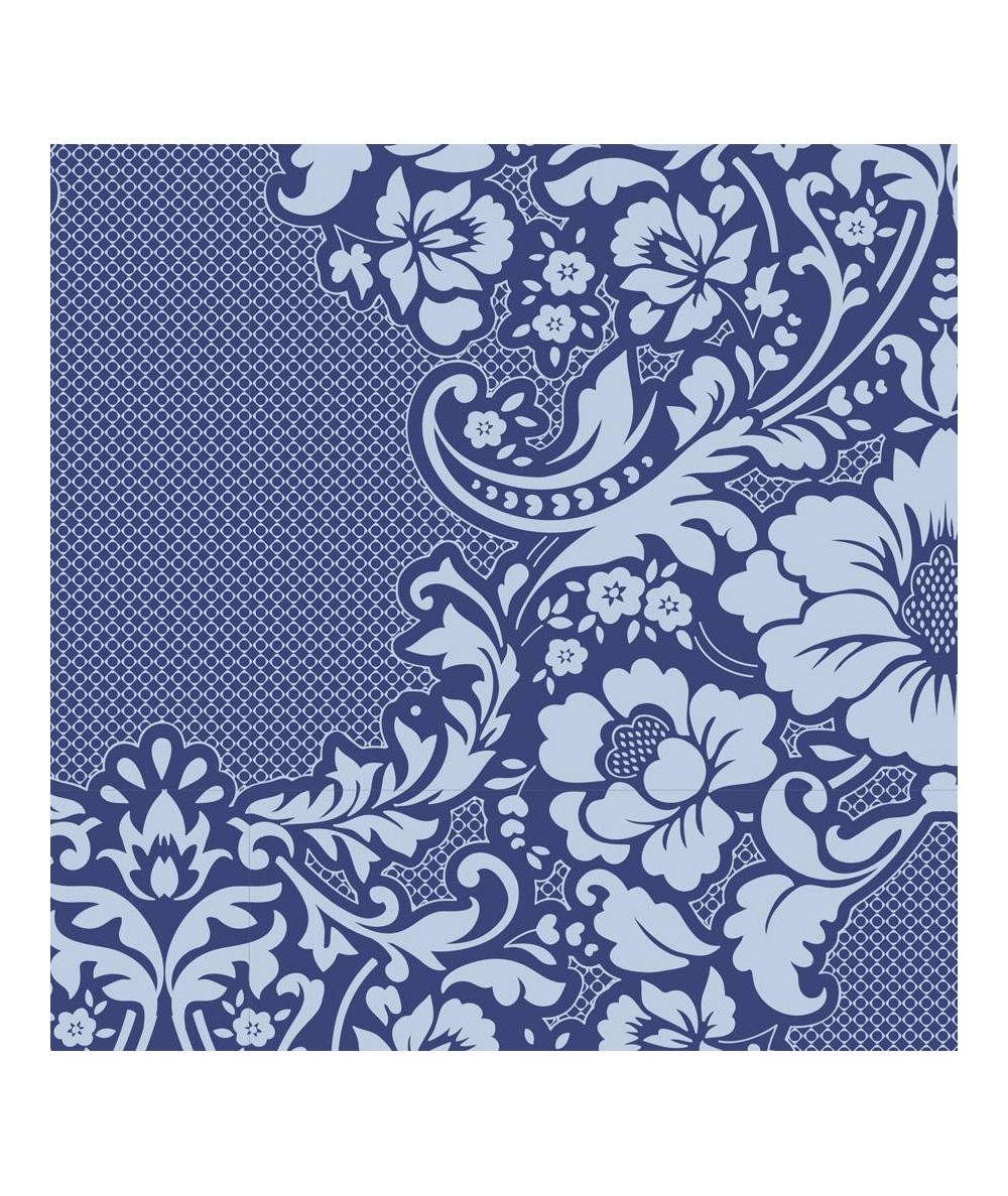 Tilda 110 LazyDays, Eleanore Blue - Tessuto Blu a Fiori Tilda Fabrics - 1