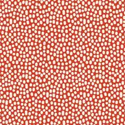 Tilda 110 Trickles Coral - Tessuto Rosso a Pois Tilda Fabrics - 1