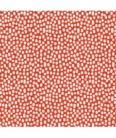 Tilda 110 Trickles Coral - Tessuto Rosso a Pois Tilda Fabrics - 1