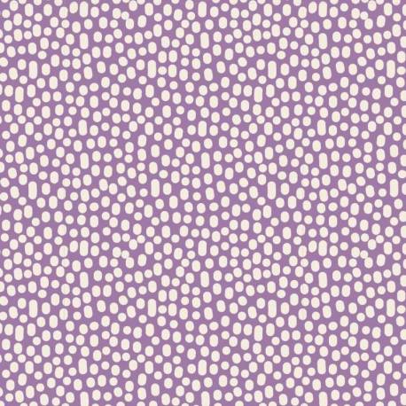 Tilda 110 LazyDays, Trickles Lilac - Tessuto Lilla a Pois Tilda Fabrics - 1