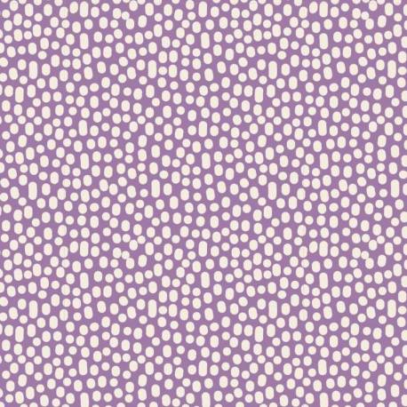 Tilda 110 LazyDays, Trickles Lilac - Tessuto Lilla a Pois Tilda Fabrics - 1 Tilda 110 LazyDays, Trickles Lilac - Tessuto Lilla a Pois Tilda Fabrics - 1