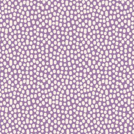 Tilda 110 LazyDays, Trickles Lilac - Tessuto Lilla a Pois Tilda Fabrics - 1
