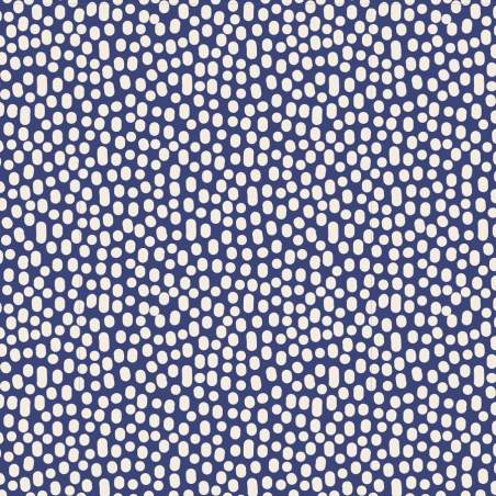 Tilda 110 Trickles Blue - Tessuto Blu a Pois Tilda Fabrics - 1