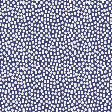 Tilda 110 Trickles Blue - Tessuto Blu a Pois Tilda Fabrics - 1