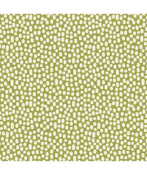 Tilda 110 LazyDays, Trickles Green - Tessuto Verde a Pois Tilda Fabrics - 1