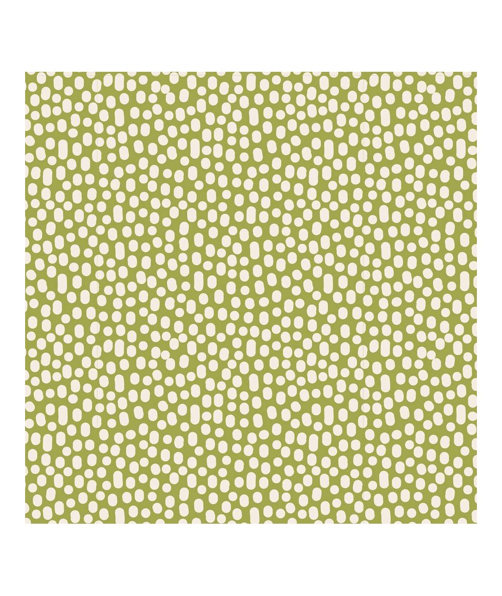 Tilda 110 LazyDays, Trickles Green - Tessuto Verde a Pois Tilda Fabrics - 1