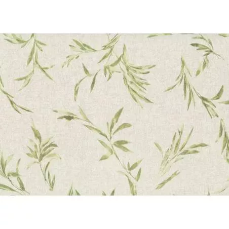 Lecien Centenary Collection 24th by Yoko Saito, Tessuto Beige con Foglie Verdi Lecien Corporation - 3