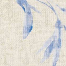 Lecien Centenary Collection 24rd by Yoko Saito, Tessuto Beige con Foglie Azzurre