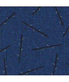 Lecien Centenary Collection 24rd by Yoko Saito, Tessuto Blu con Bastoncini Lecien Corporation - 1