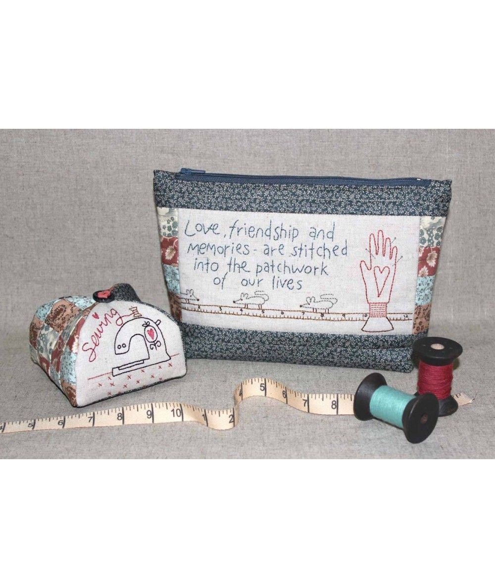 Love & Friendship - Cartamodello Borsa con Zip e Puntaspilli, The BirdHouse by Natalie Bird The BirdHouse - 1