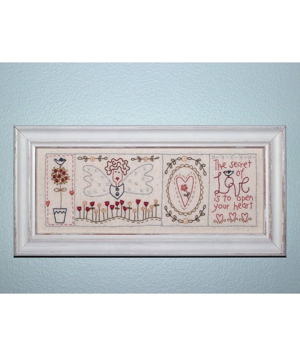 Secret of Love - Cartamodello Stitchery sull'Amore su Tela Prestampata, The BirdHouse by Natalie Bird The BirdHouse - 1