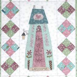 Bless all who Enter - Cartamodello Quilt per Ospiti, The BirdHouse by Natalie Bird The BirdHouse - 1