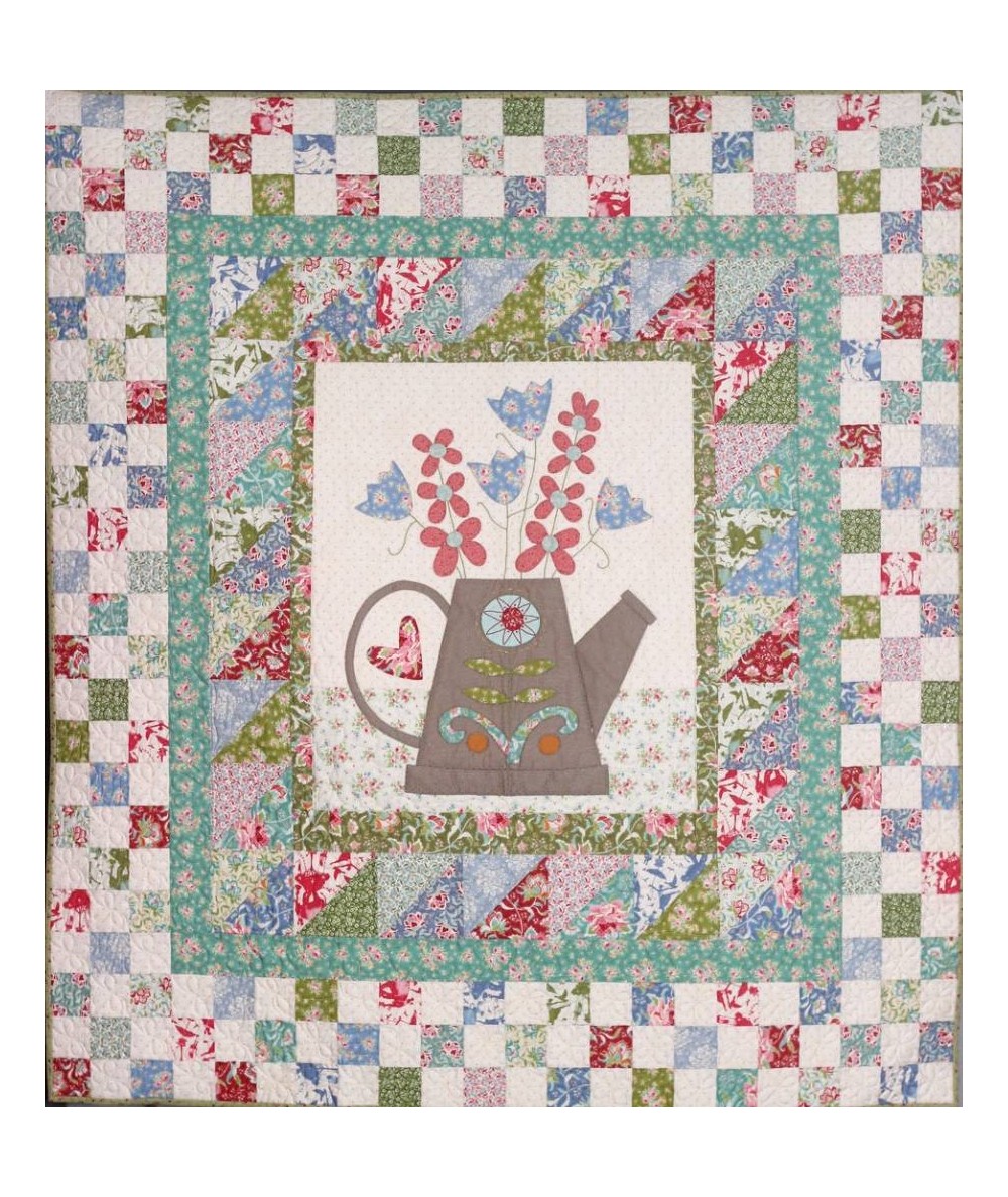 The Watering Can - Cartamodello Quilt Innaffiatoio 44x48 pollici, The BirdHouse by Natalie Bird The BirdHouse - 1
