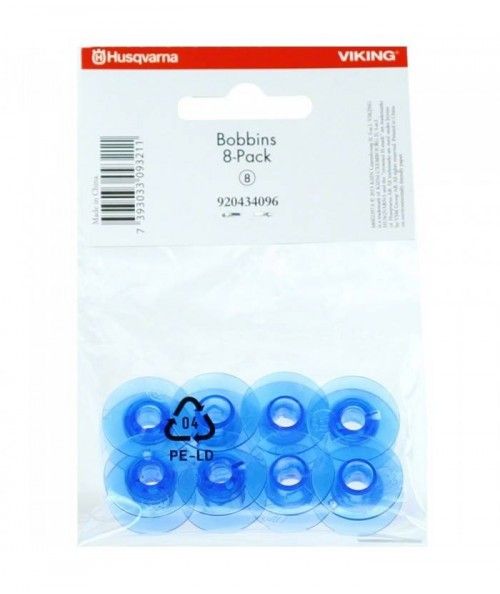 Husqvarna - Spoline in plastica per Epic Husqvarna Viking, pacchetto con 8 pezzi