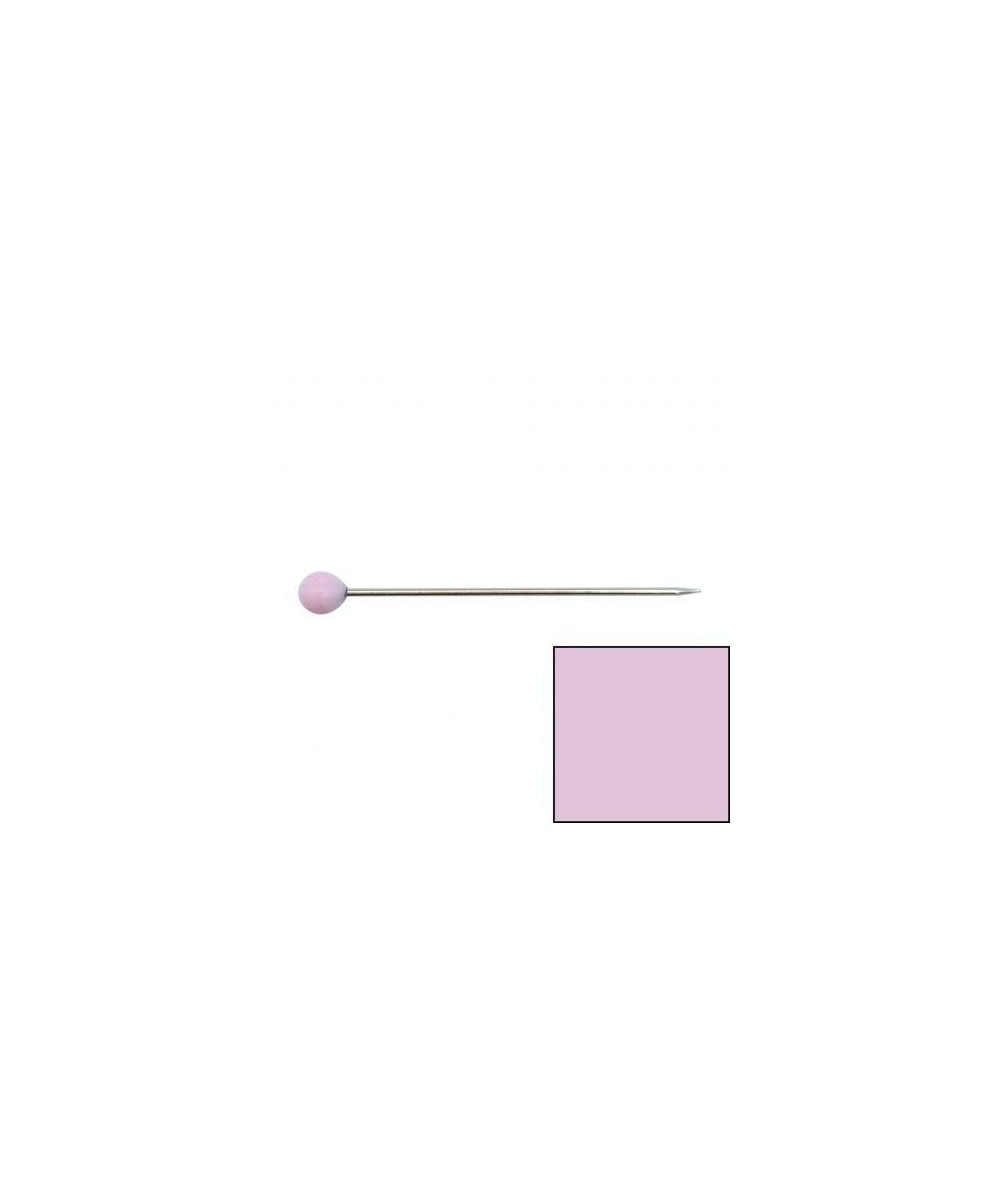 Spilli con testa di vetro rosa 30x0.60mm - 80 pz Bohin - 1