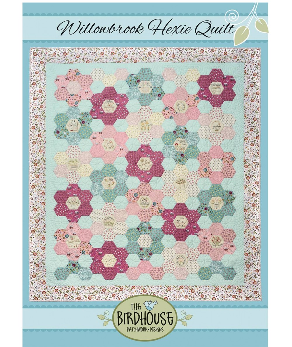 Willowbrook Hexie Quilt - Cartamodello Quilt con Esagoni Ricamati di Natalie Bird, The BirdHouse The BirdHouse - 3