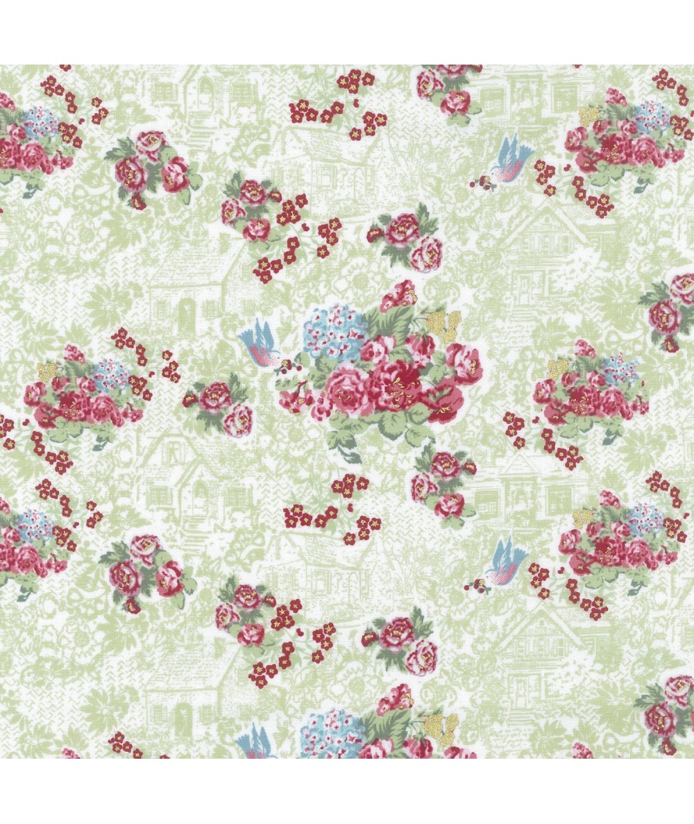 Lecien - LOYAL HEIGTHS by JERA BRANDVIG fondo Verde tema Fiori Lecien Corporation - 1