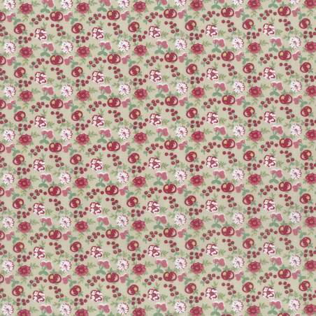 Lecien - LOYAL HEIGTHS by JERA BRANDVIG Fondo beige  Tema fiori e frutti Lecien Corporation - 1