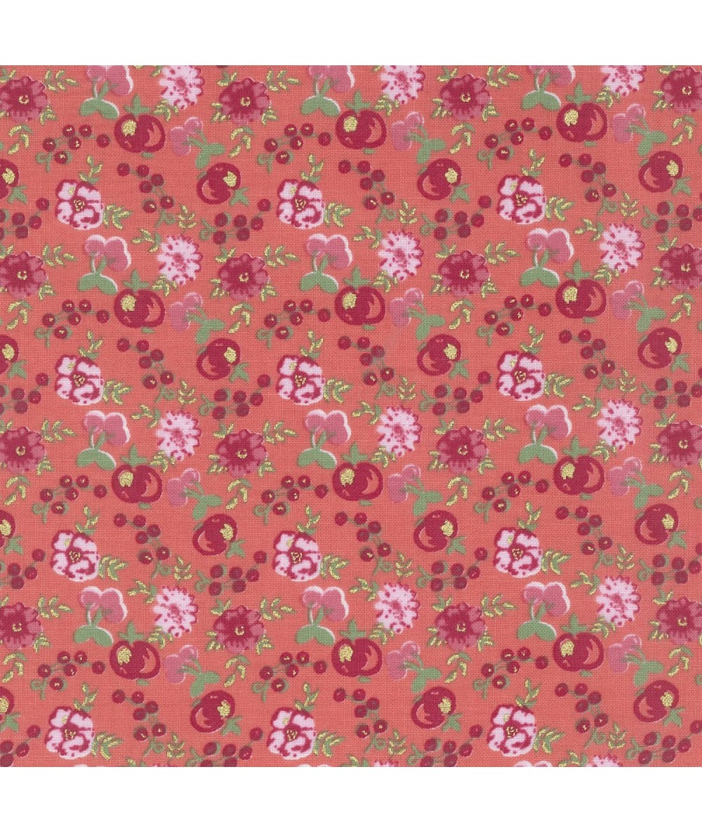 Lecien - LOYAL HEIGTHS by JERA BRANDVIG Fondo Rosa Tema fiori e frutti Lecien Corporation - 1 Lecien - LOYAL HEIGTHS by JERA BRANDVIG Fondo Rosa Tema fiori e frutti Lecien Corporation - 1