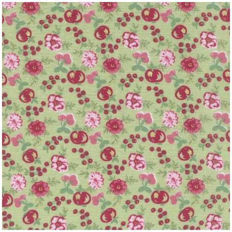 Lecien - LOYAL HEIGTHS by JERA BRANDVIG Fondo Verde menta  Tema fiori e frutti Lecien Corporation - 1