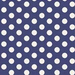 Tilda Medium Dots Night Blue, Tessuto Blu Notte a Pois Tilda Fabrics - 1