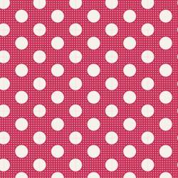 Tilda Medium Dot Red, Tessuto Rosso a Pois Tilda Fabrics - 1
