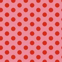 Tilda Medium Dots Salmone, Tessuto Rosa Salmone a Pois Tilda Fabrics - 1