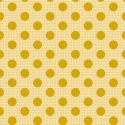 Tilda Medium Dots Flaxen Yellow, Tessuto Giallo Chiaro a Pois Tilda Fabrics - 1