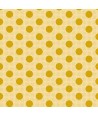 Tilda Medium Dot Flaxen Yellow, Tessuto Giallo Chiaro a Pois Tilda Fabrics - 1