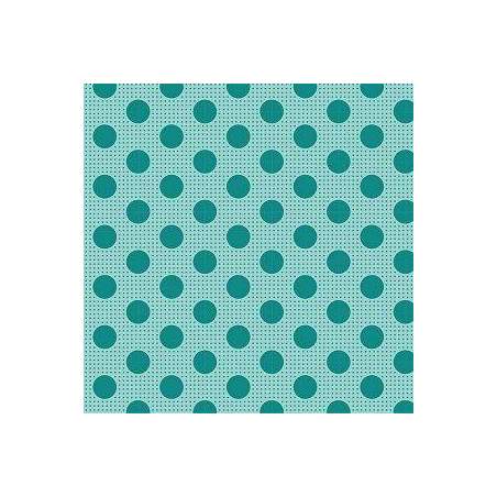 Tilda Medium Dot Dark Teal, Tessuto Verde Acqua Scuro a Pois Tilda Fabrics - 1