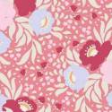 Tilda 110 PlumGarden, Autumn Bouquet Peach, fondo rosa confetto, mazzi rose grandi colori pink, rosa e celeste, foglie sabbia Ti