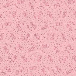 Tilda 110 PlumGarden Blenders, Berry Jam Peach, fondo pesca, motivo ciliegie a puntini rosa Tilda Fabrics - 1