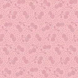 Tilda 110 PlumGarden Blenders, Berry Jam Peach, fondo pesca, motivo ciliegie a puntini rosa Tilda Fabrics - 1