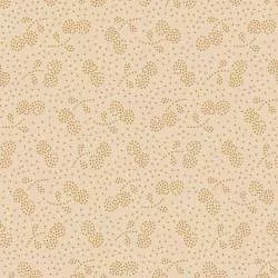 Tilda 110 PlumGarden Blenders, Berry Jam Wicher, fondo paglia, motivo ciliegie a puntini mostarda Tilda Fabrics - 1