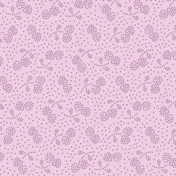 Tilda 110 PlumGarden Blenders, Berry Jam Plum, fondo Rosa, motivo ciliegie a puntini pink Tilda Fabrics - 1