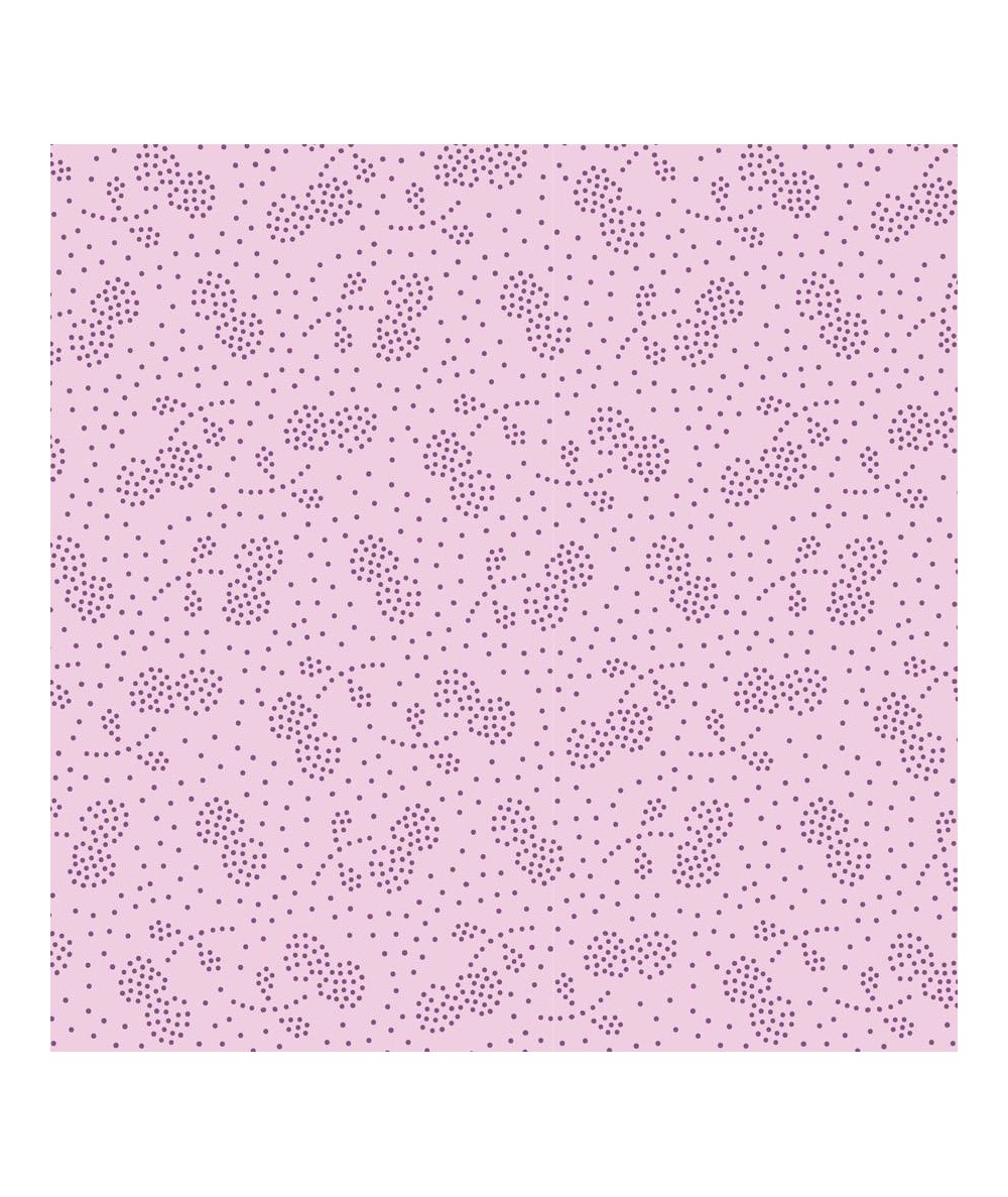 Tilda 110 PlumGarden Blenders, Berry Jam Plum, fondo Rosa, motivo ciliegie a puntini pink Tilda Fabrics - 1