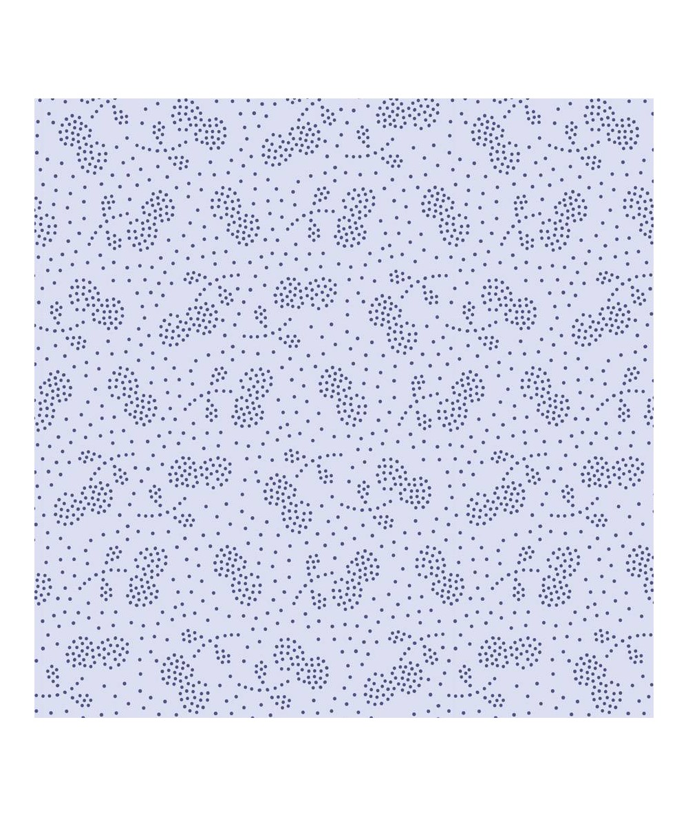 Tilda 110 PlumGarden Blenders, Berry Jam Blue, fondo lilla, motivo ciliegie a puntini blu Tilda Fabrics - 1 Tilda 110 PlumGarden Blenders, Berry Jam Blue, fondo lilla, motivo ciliegie a puntini blu Tilda Fabrics - 1