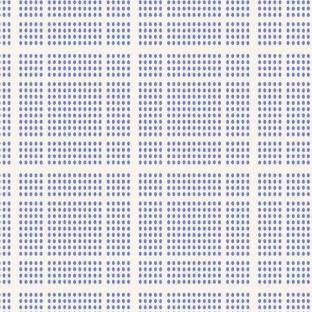 Tilda 110 Tea Towel Basics, Macaron Plaid Blue - fondo chiaro con Quadretti puntinati Blu Tilda Fabrics - 1